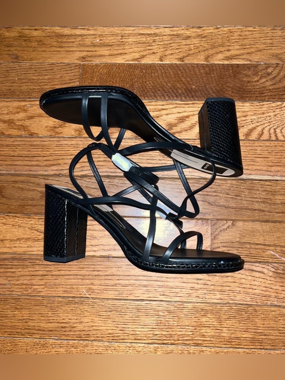 Dolce Vita Barly Leather Strappy  Sandals Black Women’s Size 10 NEW - Picture 5 of 13